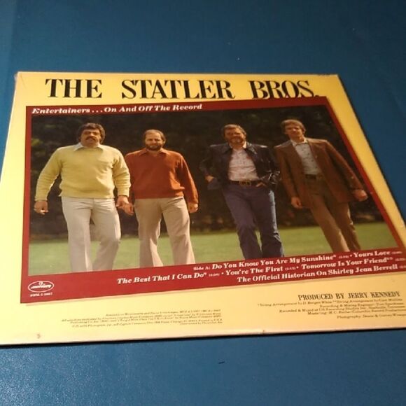 The Statler Bros Vinyl Record On and Off The Record - Picture 1 of 9
